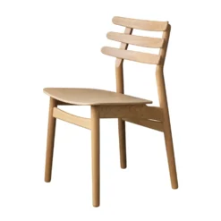 FDB Møbler J48 Stuhl Natur/Natur Furniersitz