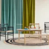 FDB Møbler J81 Stuhl Schwarz/Natur Nordic Swan Ecolabel