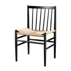 FDB Møbler J80 Stuhl Schwarz/Natur Nordic Swan Ecolabel