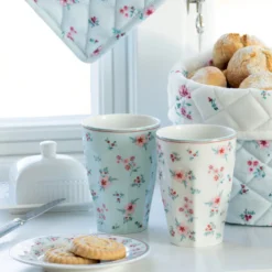 GreenGate French Latte Cup Becher Elsy white