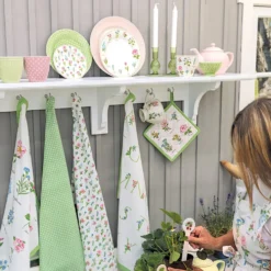 GreenGate Geschirrtuch Louisa white