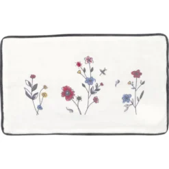GreenGate Kissenhülle Venissa white bestickt 30x50