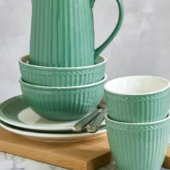 GreenGate Latte Cup Becher Alice Dusty Green