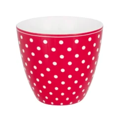 GreenGate Latte Cup Becher Dotty red