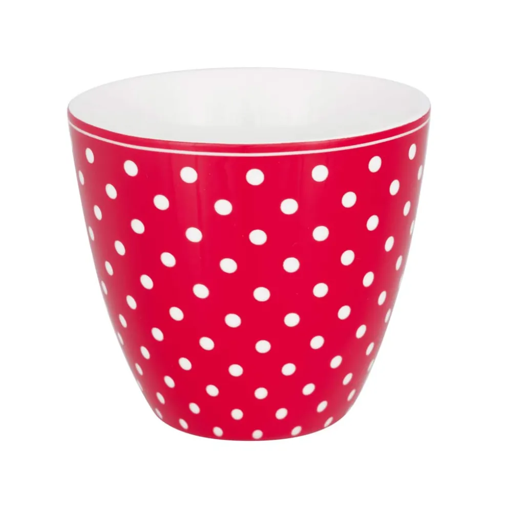 GreenGate Latte Cup Becher Dotty red