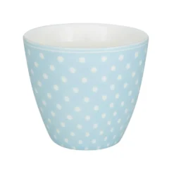 GreenGate Latte Cup Becher Dotty pale blue