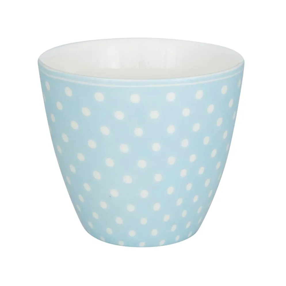 GreenGate Latte Cup Becher Dotty pale blue