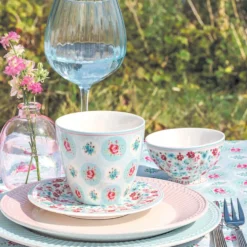 GreenGate Latte Cup Becher Elle pale blue
