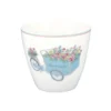 GreenGate Latte Cup Becher Portia flowers white