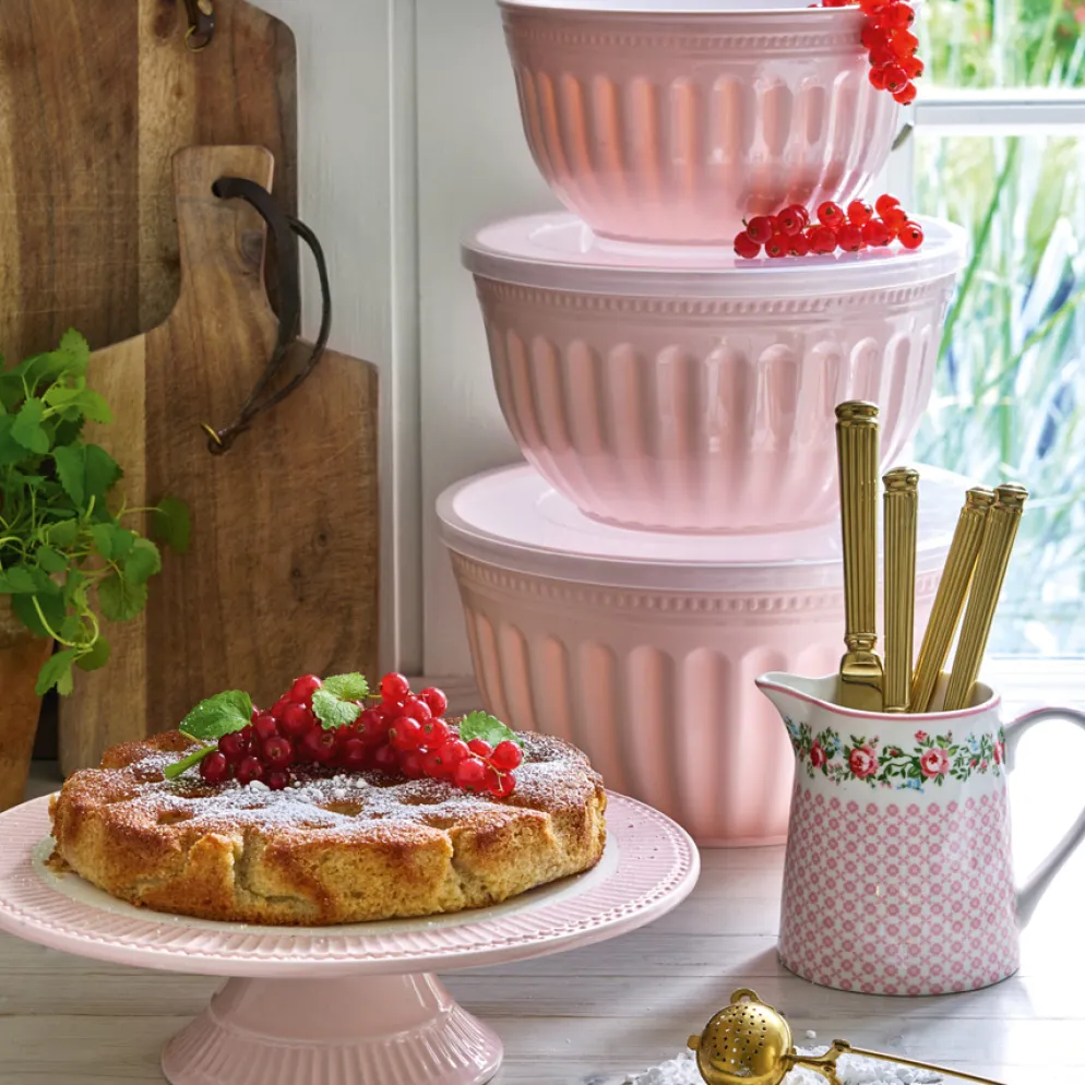 GreenGate Schüssel mit Deckel Alice Pale Pink 3er-Set