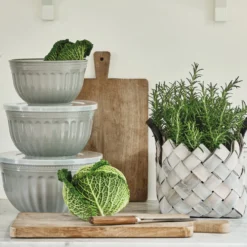 GreenGate Schüssel mit Deckel Alice Grey 3er-Set