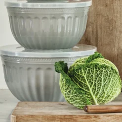 GreenGate Schüssel mit Deckel Alice Grey 3er-Set