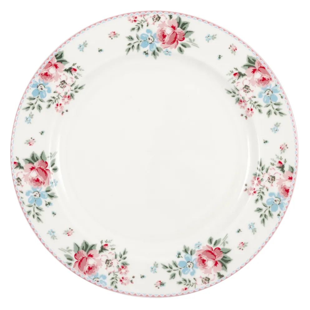 GreenGate Speiseteller Clara white 25,6 cm
