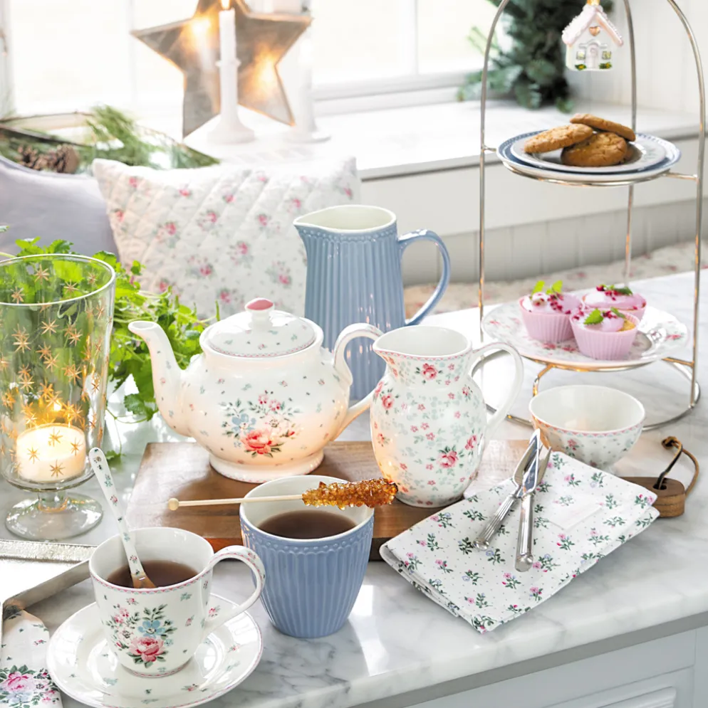 GreenGate Stoffserviette Celia white