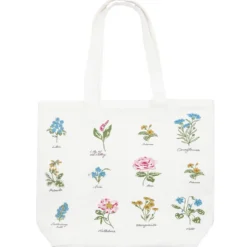 GreenGate Tasche Agnes white bestickt