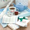 GreenGate Tasse mit Unterteller Elina white