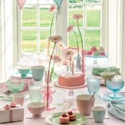 GreenGate Teller Dotty pale pink 20,2 cm