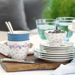 GreenGate Teller Laura petit white 15 cm