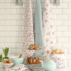 GreenGate Tischdecke Elsy white 150x150cm