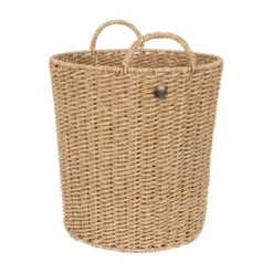Handed By Runder Korb Celeste natural light brown M mit Griffen