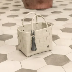Handed By Tasche Mini Paris Shopper pale grey XS / dark grey