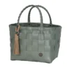 Handed By Tasche Mini Paris Shopper sage green/ nougat cream XS