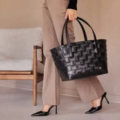 Handed By Tasche Shopper Color Match black S