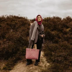 Handed By Tasche Shopper Faye natural brown / raspberry pink M