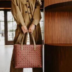 Handed By Tasche Shopper Faye natural brown / raspberry pink M