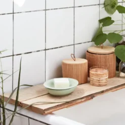 IB LAURSEN Box mit Bambusdeckel rund 2er-Set