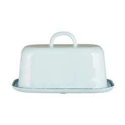 IB LAURSEN Butterdose Emaille hellblau