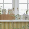 IB LAURSEN Haus für Teelicht Løkken Grau/Dach Mint