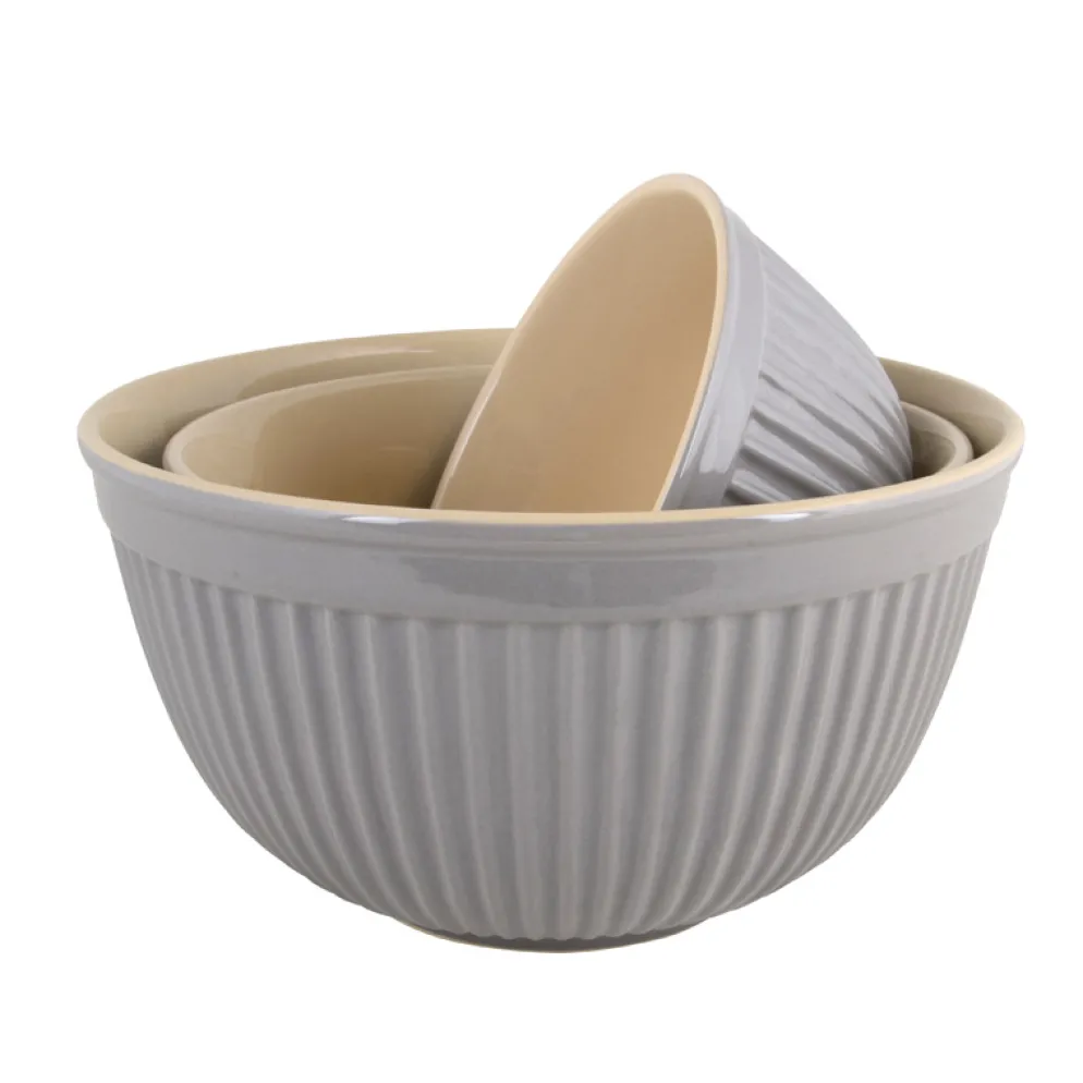 IB LAURSEN Schalen Mynte French Grey 3er-Set