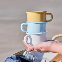 IB LAURSEN Tasse Emaille weiß