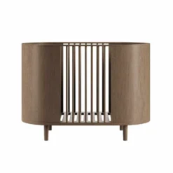 Kas Kopenhagen Babybett Kai Smoked Oak inkl. Matratze