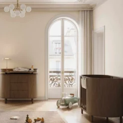 Kas Kopenhagen Babybett Kai Smoked Oak inkl. Matratze