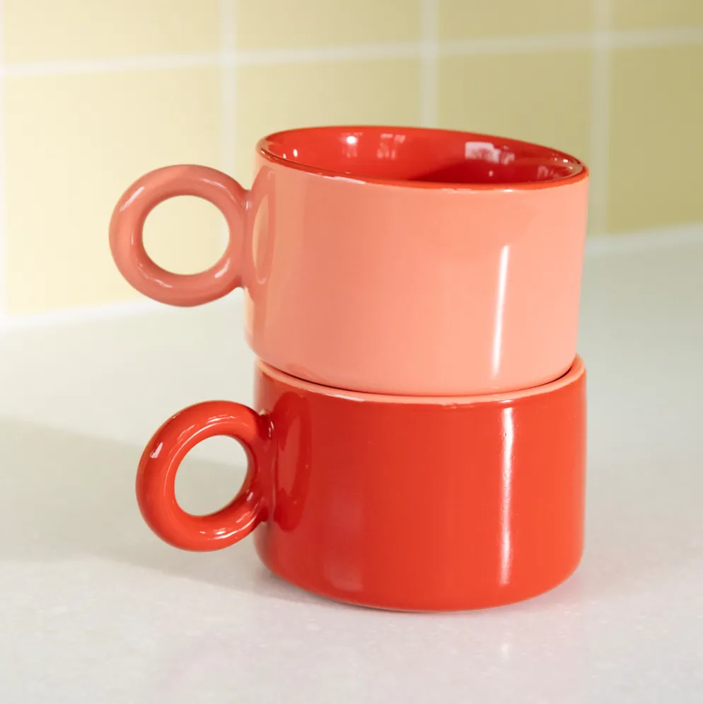 &klevering Tasse chiquito red 2er-Set