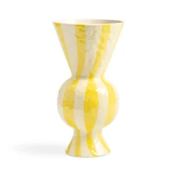 &klevering Vase rhombic yellow
