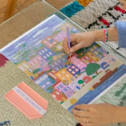 La Petite Épicerie Diamond Painting Set Bunte Häuser