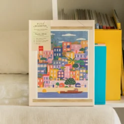 La Petite Épicerie Diamond Painting Set Bunte Häuser