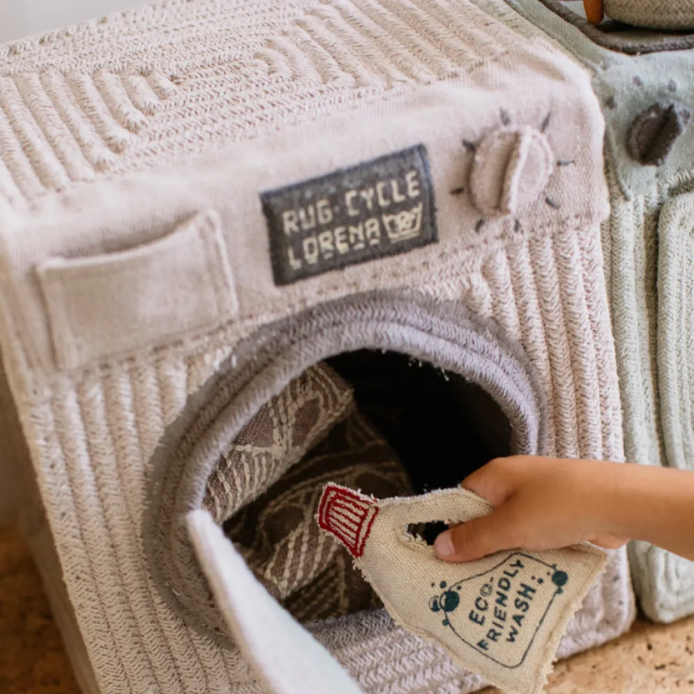 Lorena Canals Spielzeugkorb und Spielset Washing Machine 3-teilig