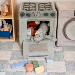Lorena Canals Spielzeugkorb und Spielset Kitchen 4-teilig
