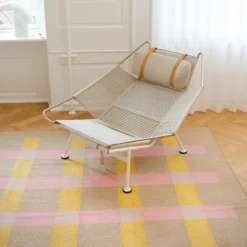 Matias Moellenbach Teppich Jute Pink and Yellow
