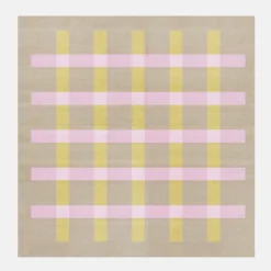 Matias Moellenbach Teppich Jute Pink and Yellow