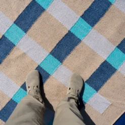 Matias Moellenbach Teppich Jute Blue Notes