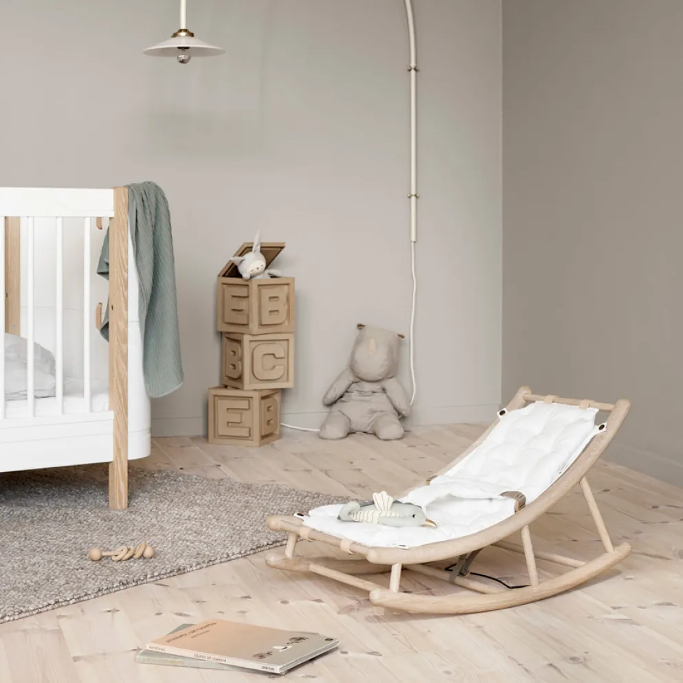 Oliver Furniture Baby- & Kleinkindwippe Wood Eiche/ Weiß