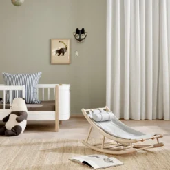 Oliver Furniture Baby- & Kleinkindwippe Wood Eiche/Grau