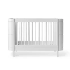 Oliver Furniture Baby- und Kinderbett Wood Mini+ Weiß inkl. Umbauset Juniorbett