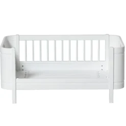 Oliver Furniture Baby- und Kinderbett Wood Mini+ Weiß inkl. Umbauset Juniorbett