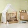 Oliver Furniture Camp Novel Betthimmel für Babybett transparent weiß